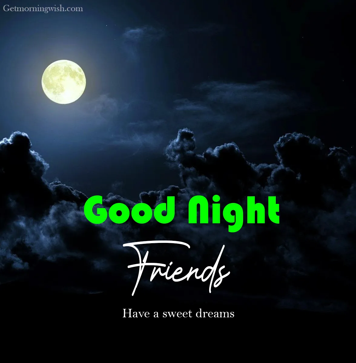 Good Night Pic Friend HD Image